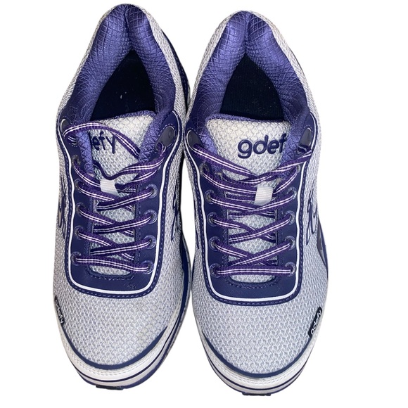 G-Defy Gravity Defyer Athletic Shoes Womens Size 7 White Purple - Picture 2 of 7
